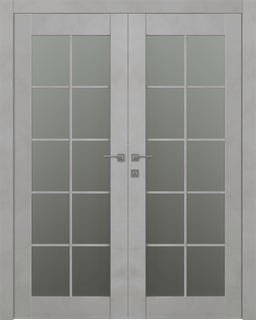 AVON 10 LITE VETRO LIGHT URBAN DOUBLE BELLDINNI MODERN INTERIOR DOOR - 1