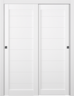 ERMI BIANCO NOBLE BYPASS BELLDINNI MODERN INTERIOR DOOR - 1