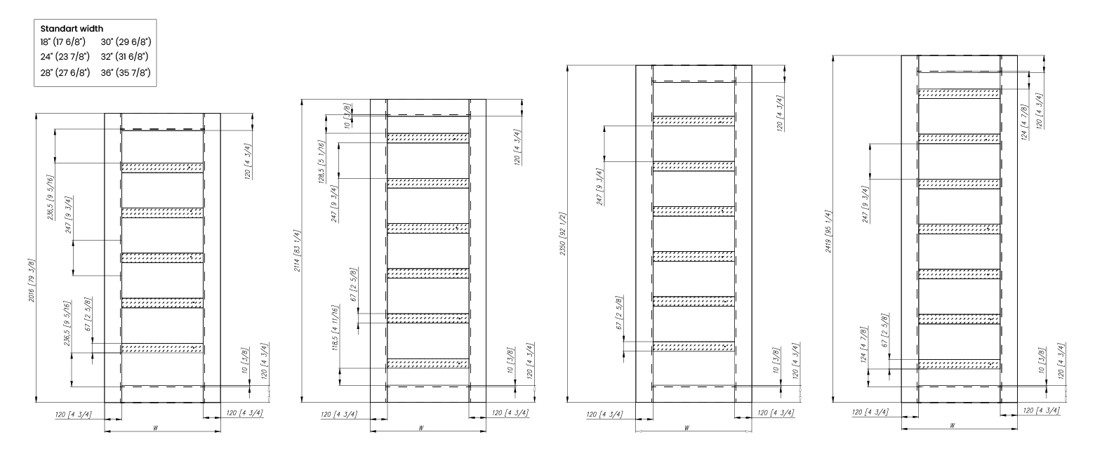 LEORA VETRO SHAMBOR BI-FOLD BELLDINNI MODERN INTERIOR DOOR - 6