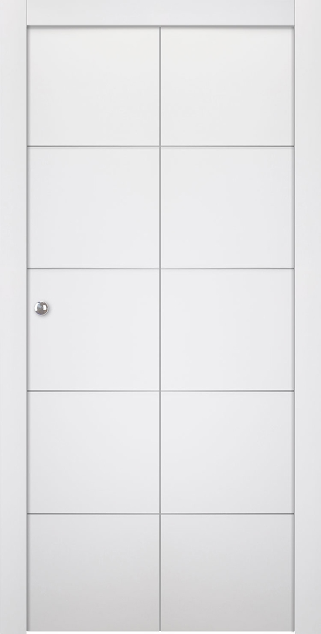 PALLADIO 4H BIANCO NOBLE BI-FOLD BELLDINNI MODERN INTERIOR DOOR - 1