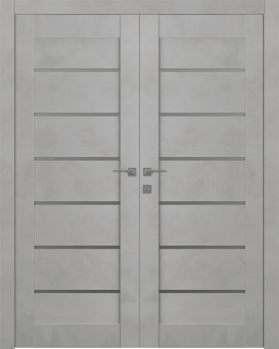AVON 07-02 VETRO LIGHT URBAN DOUBLE BELLDINNI MODERN INTERIOR DOOR - 1