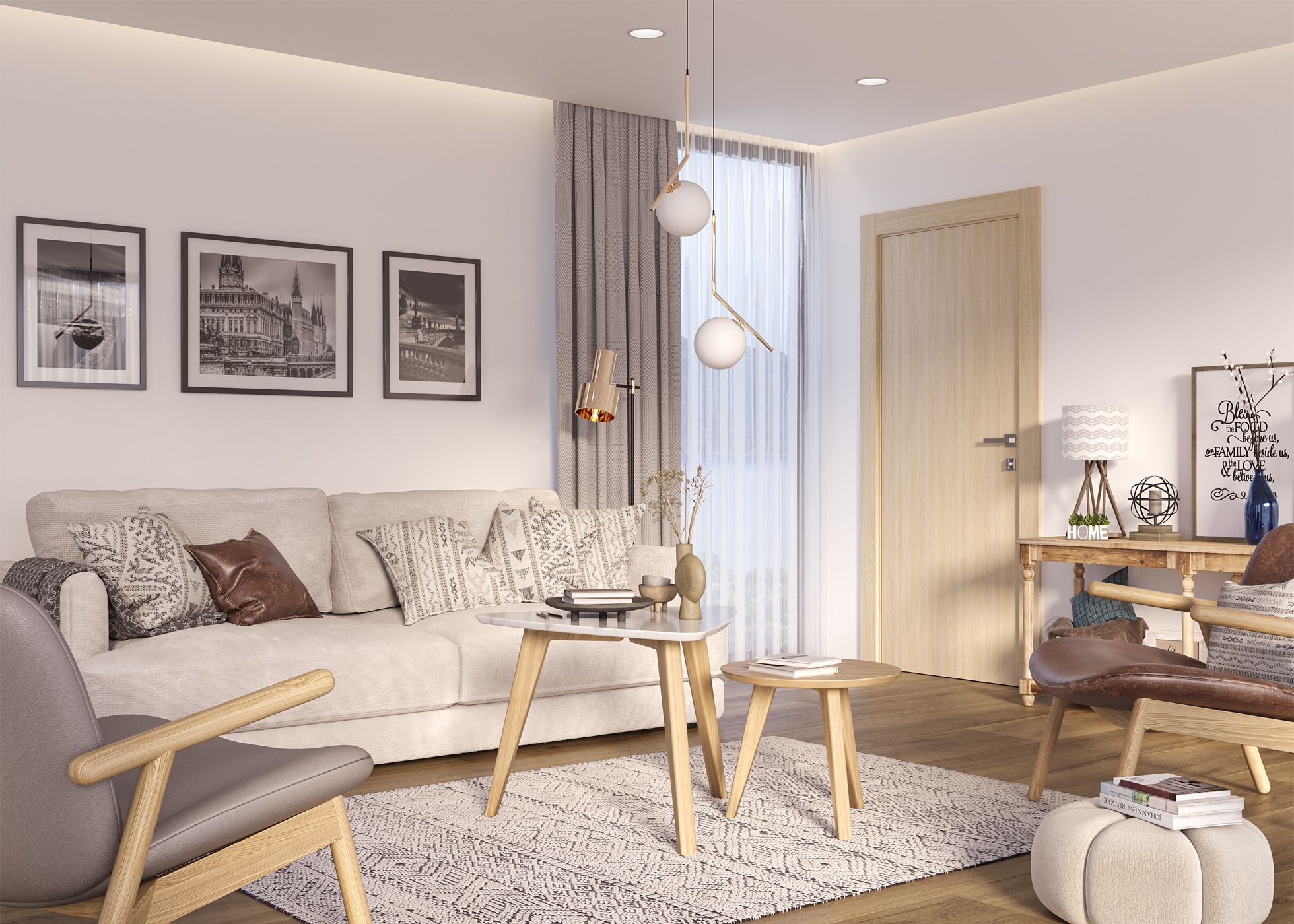 OPTIMA LOIRE ASH SWING DOORS BELLDINNI MODERN INTERIOR DOOR - 4