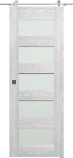AVON 07-07 VETRO RIBEIRA ASH DOUBLE BARN DOORS BELLDINNI MODERN INTERIOR DOOR - 1