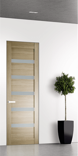 LEORA VETRO SHAMBOR INVISIBLE METAL FRAME BELLDINNI MODERN INTERIOR DOOR - 1