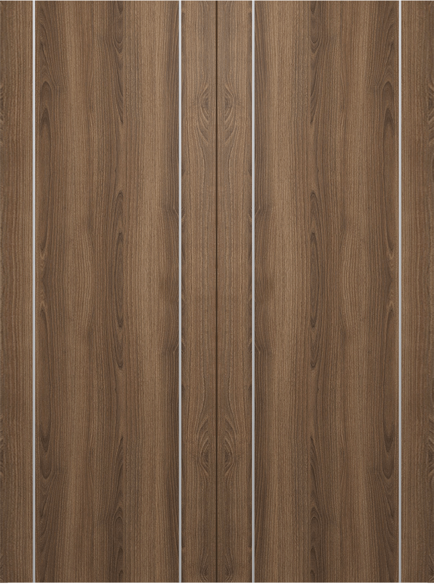 OPTIMA 2U PECAN NUTWOOD DOUBLE MAGIC DOORS BELLDINNI MODERN INTERIOR DOOR - 2