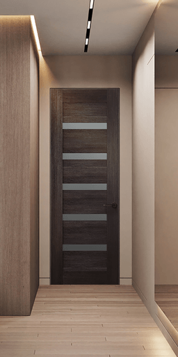 AVON 07-04 VETRO VERALINGA OAK INVISIBLE METAL FRAME BELLDINNI MODERN INTERIOR DOOR - 2
