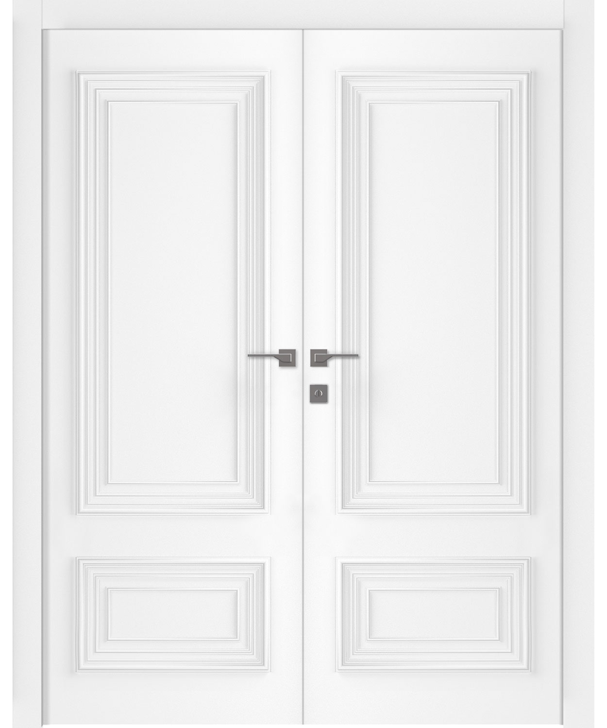 PALAZZO 2 POLAR WHITE DOUBLE BELLDINNI MODERN INTERIOR DOOR - 1