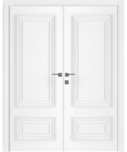 PALAZZO 2 POLAR WHITE DOUBLE BELLDINNI MODERN INTERIOR DOOR - 1