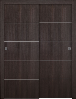 OPTIMA 4H VERALINGA OAK BYPASS BELLDINNI MODERN INTERIOR DOOR - 1
