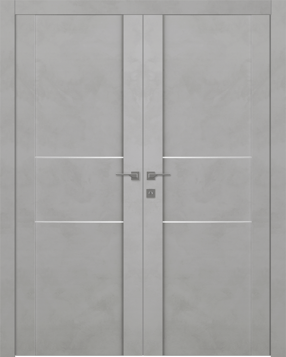 AVON 01 2H LIGHT URBAN DOUBLE BELLDINNI MODERN INTERIOR DOOR - 1