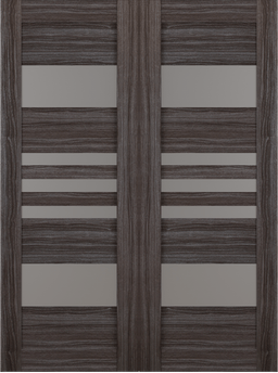 LETI VETRO GRAY OAK DOUBLE BARN BELLDINNI MODERN INTERIOR DOOR - 2
