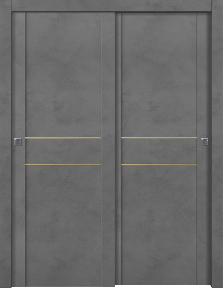 AVON 01 2HN GOLD DARK URBAN BYPASS DOORS BELLDINNI MODERN INTERIOR DOOR - 1