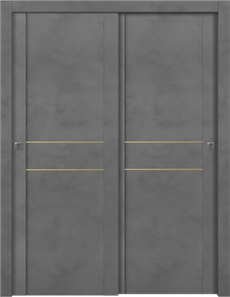 AVON 01 2HN GOLD DARK URBAN BYPASS DOORS BELLDINNI MODERN INTERIOR DOOR - 1