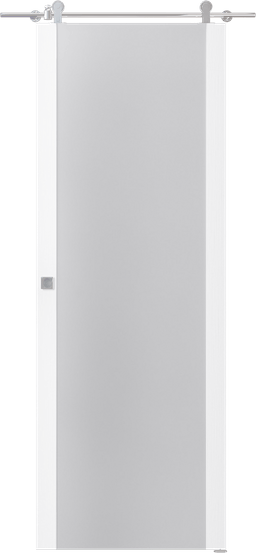 PALLADIO 202 VETRO BIANCO NOBLE DOUBLE BARN DOORS BELLDINNI MODERN INTERIOR DOOR - 1
