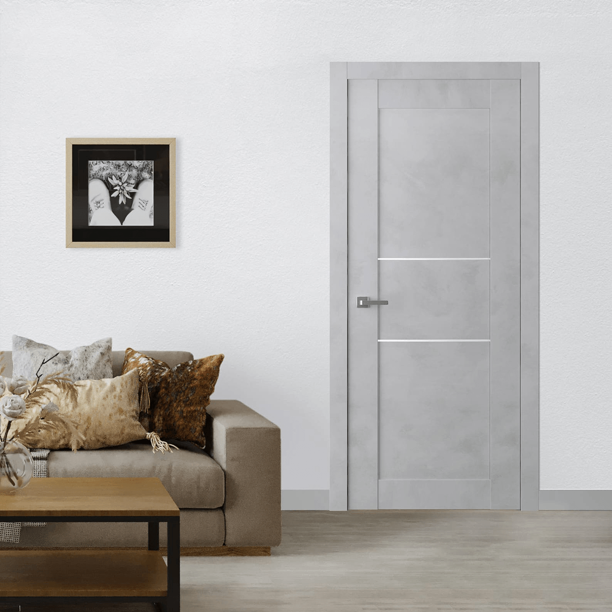 AVON 07 2H LIGHT URBAN POCKET BELLDINNI MODERN INTERIOR DOOR - 2