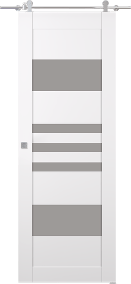 LETI VETRO SNOW WHITE BARN BELLDINNI MODERN INTERIOR DOOR - 1