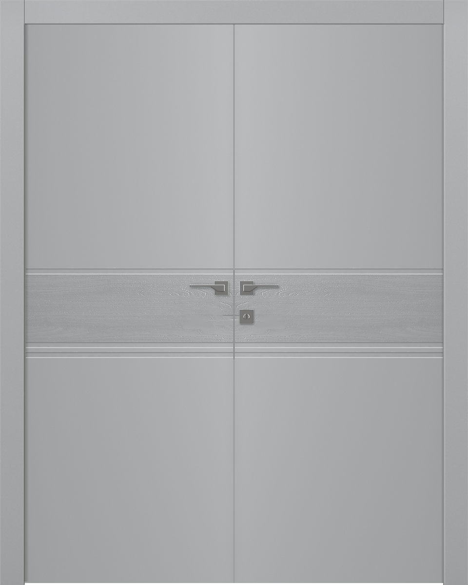 TWINWOOD 2 LIGHT GREY CLOSET BELLDINNI MODERN INTERIOR DOOR - 1
