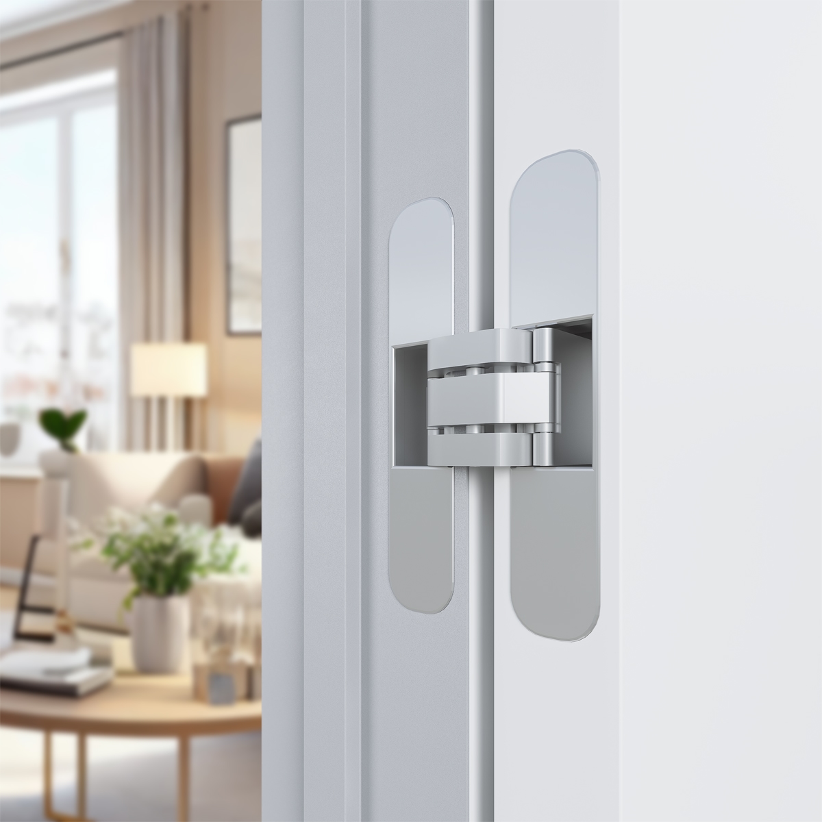 Primed Door Plastering Frameless Belldinni Modern Interior Door - 6