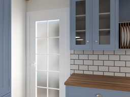 SMART PRO 10 LITE VETRO POLAR WHITE SWING BELLDINNI MODERN INTERIOR DOOR - 3