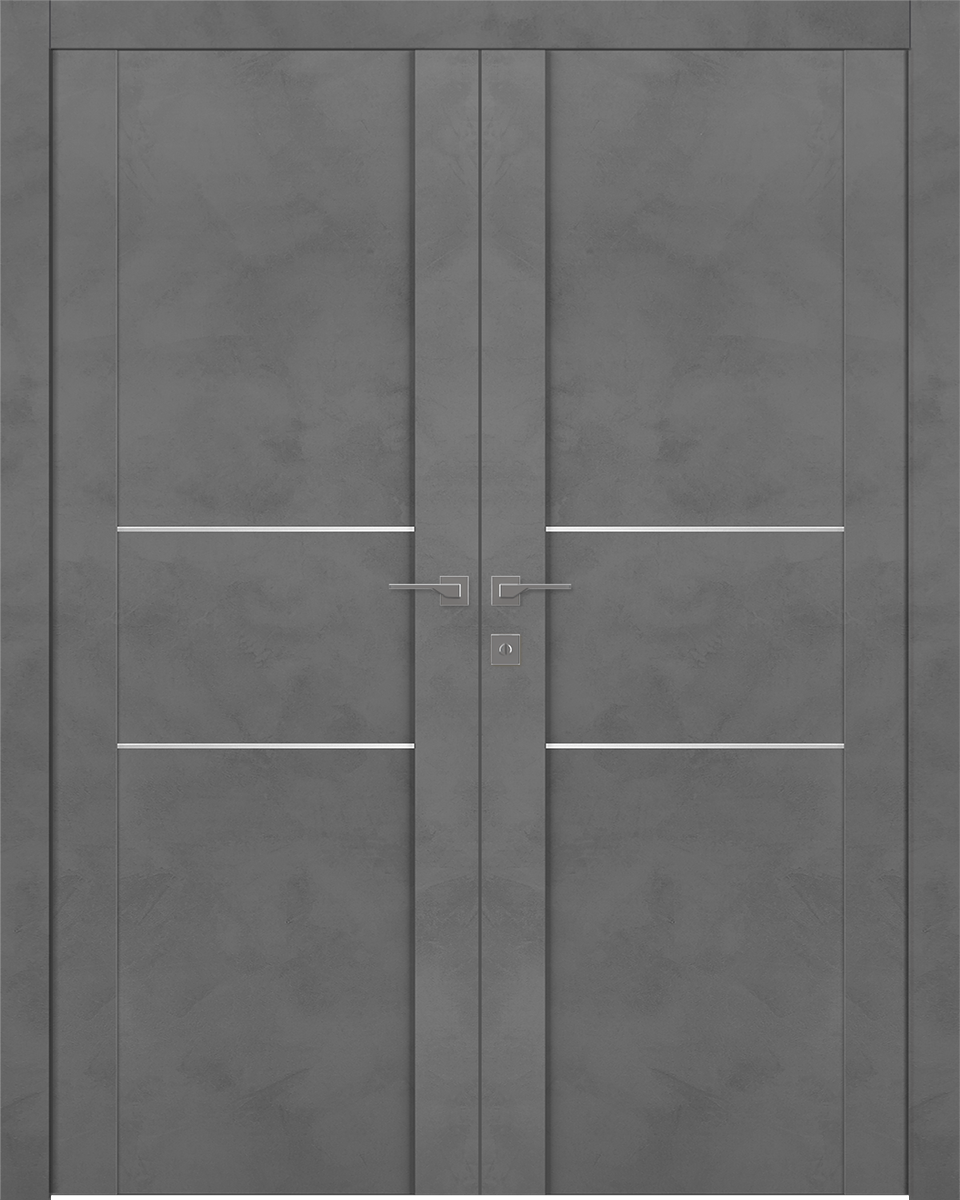 AVON 01 2H DARK URBAN DOUBLE BELLDINNI MODERN INTERIOR DOOR - 1
