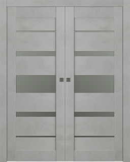 AVON 07-03 VETRO LIGHT URBAN DOUBLE POCKET BELLDINNI MODERN INTERIOR DOOR - 1