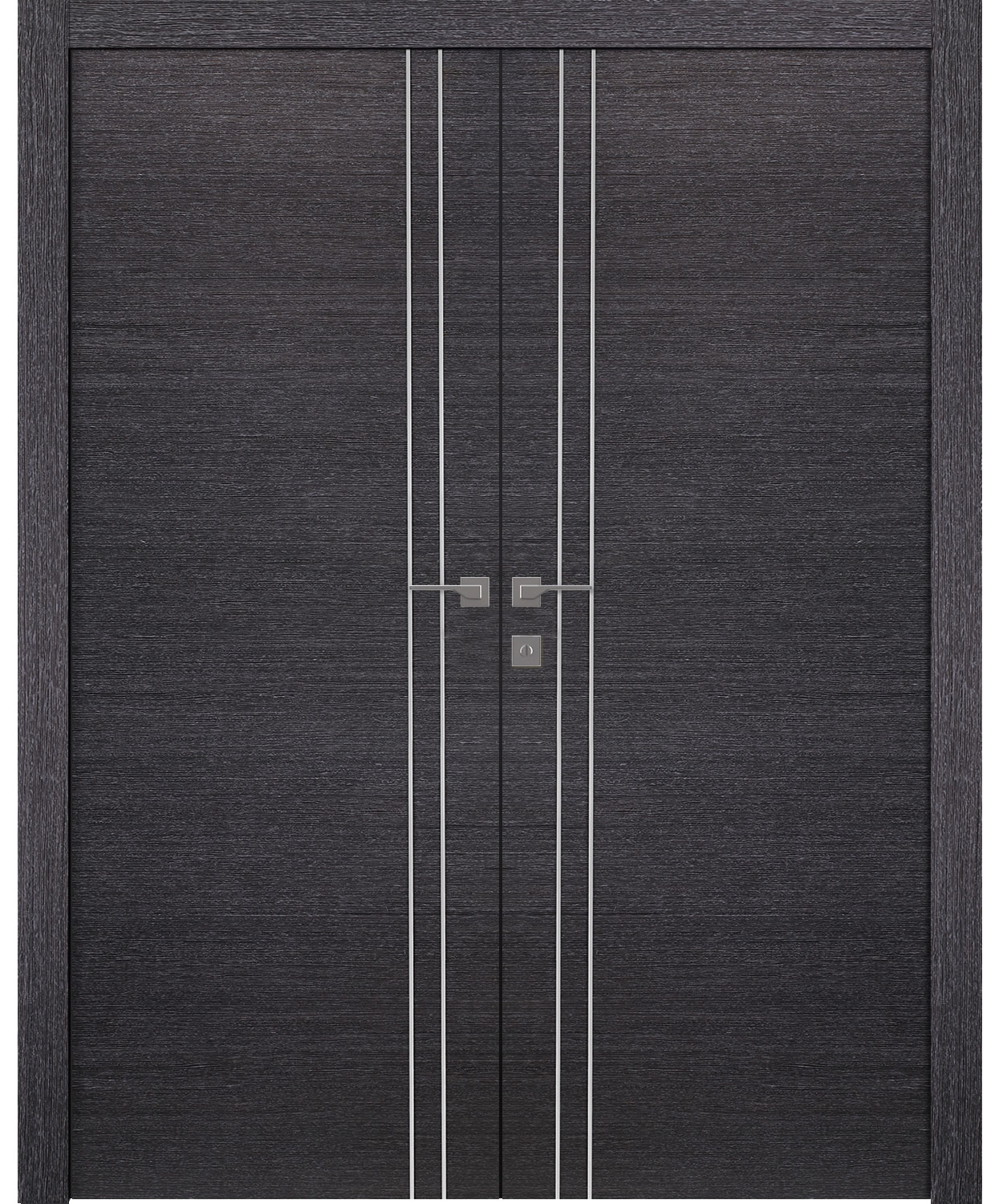 AVANTI 2V BLACK APRICOT DOUBLE BELLDINNI MODERN INTERIOR DOOR - 1