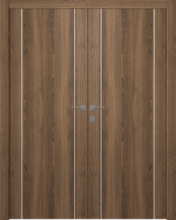 OPTIMA 2U PECAN NUTWOOD CLOSET DOORS BELLDINNI MODERN INTERIOR DOOR - 1