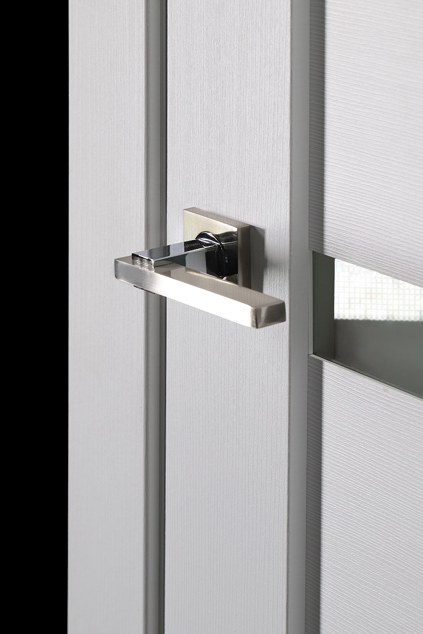 LEORA VETRO BIANCO NOBLE DOUBLE BELLDINNI MODERN INTERIOR DOOR - 2