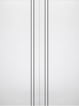 OPTIMA 2V BLACK SNOW WHITE DOUBLE INVISIBLE METAL FRAME BELLDINNI MODERN INTERIOR DOOR - 2