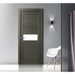 EDNA VETRO GRAY OAK SWING BELLDINNI MODERN INTERIOR DOOR - 3