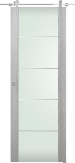 AVON 202 4H VETRO RIBEIRA ASH BARN BELLDINNI MODERN INTERIOR DOOR - 1