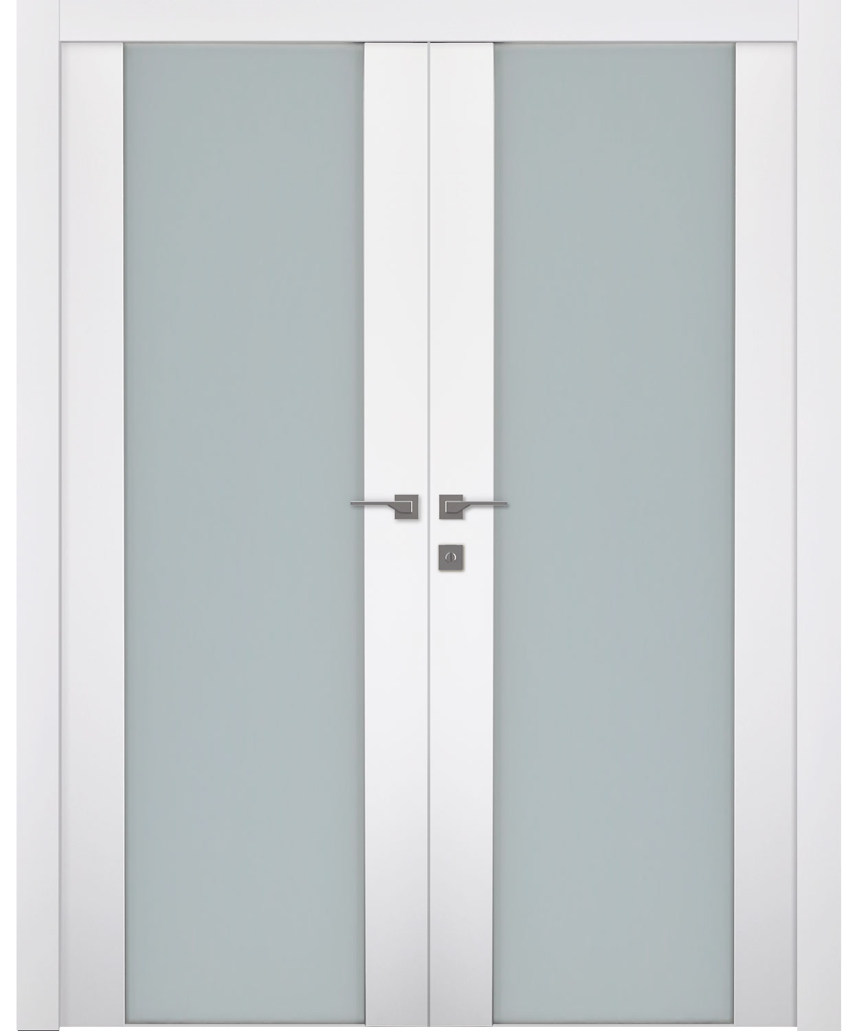 SMART PRO H3G VETRO POLAR WHITE CLOSET BELLDINNI MODERN INTERIOR DOOR - 1