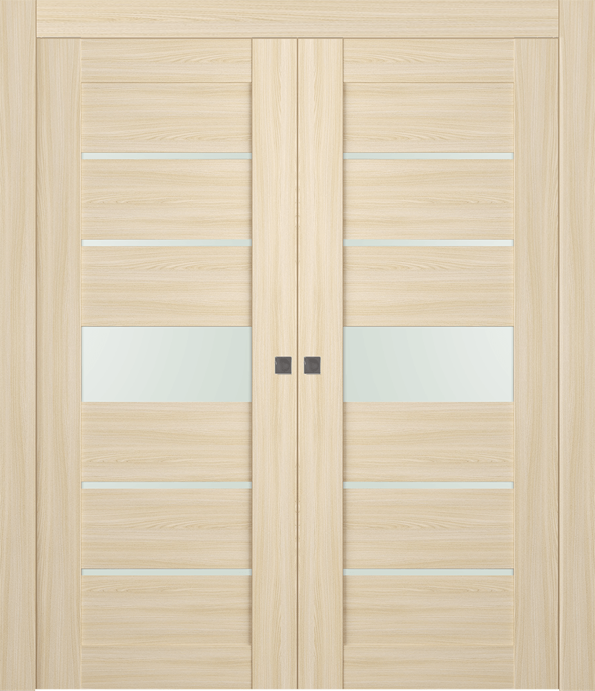 AVON 07-06 VETRO LOIRE ASH DOUBLE POCKET DOORS BELLDINNI MODERN INTERIOR DOOR - 1
