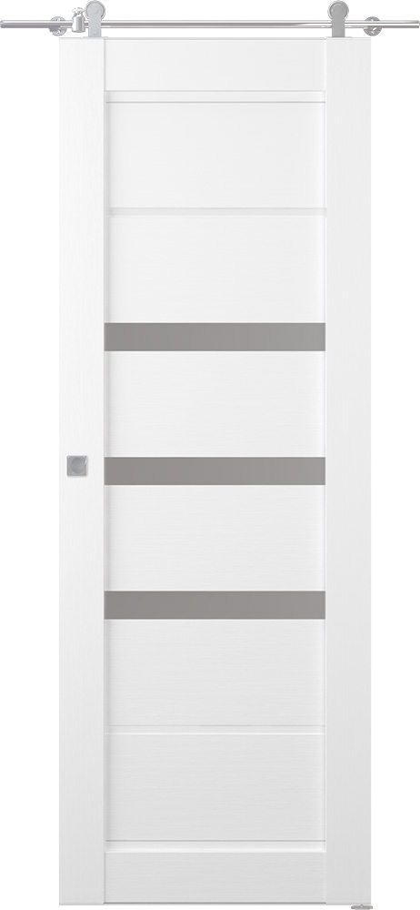 RITA VETRO BIANCO NOBLE BARN BELLDINNI MODERN INTERIOR DOOR - 1
