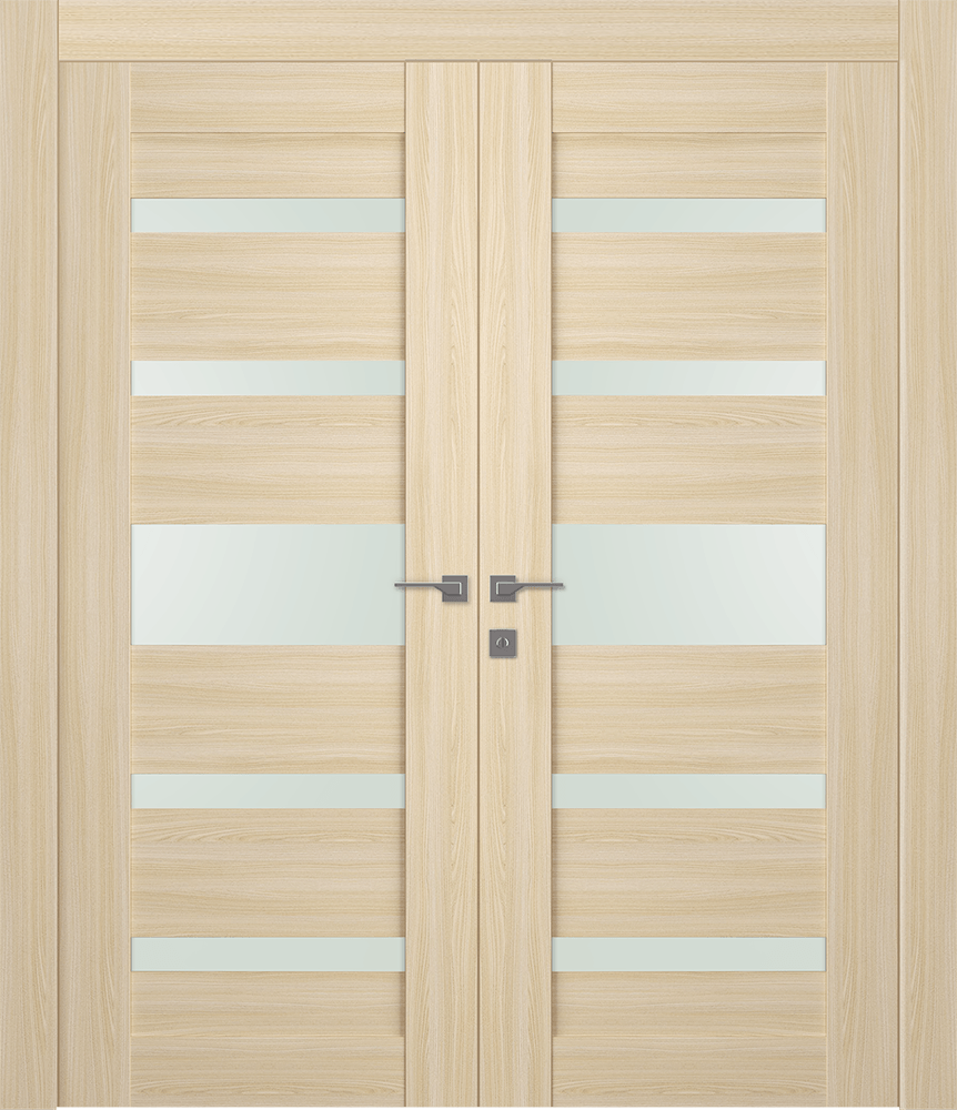 AVON 07-05 VETRO LOIRE ASH DOUBLE DOORS BELLDINNI MODERN INTERIOR DOOR - 1