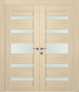 AVON 07-05 VETRO LOIRE ASH DOUBLE DOORS BELLDINNI MODERN INTERIOR DOOR - 1