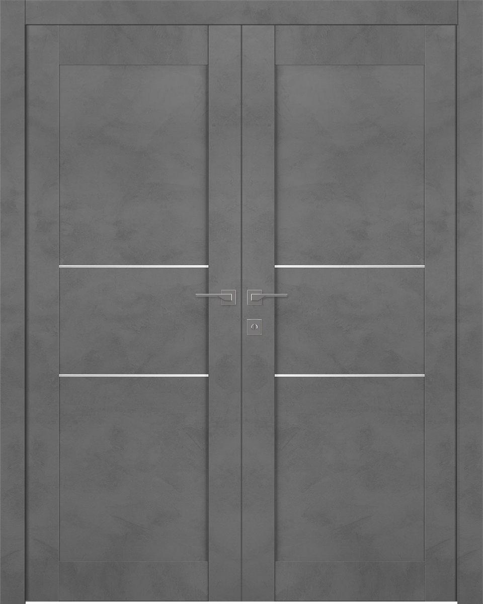 AVON 07 2H DARK URBAN DOUBLE BELLDINNI MODERN INTERIOR DOOR - 1