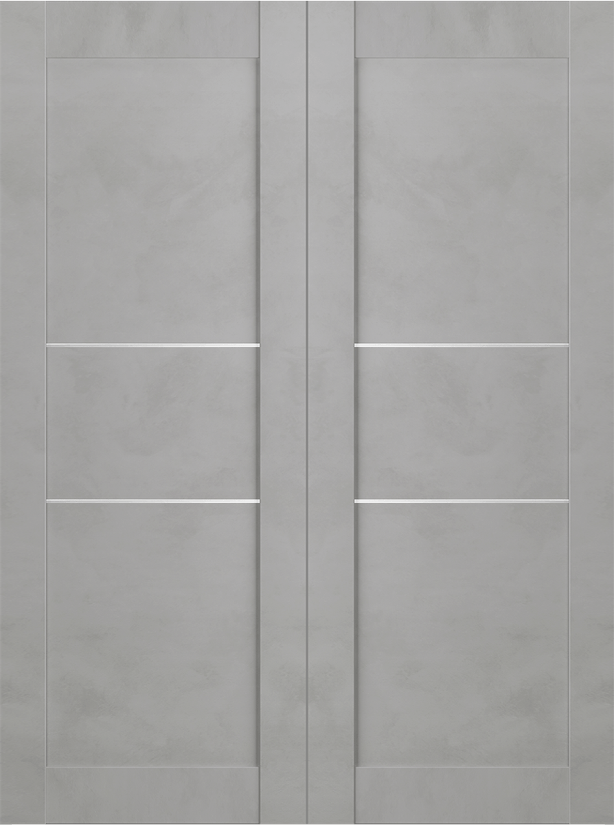 AVON 07 2H LIGHT URBAN DOUBLE INVISIBLE METAL FRAME BELLDINNI MODERN INTERIOR DOOR - 2
