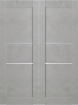 AVON 07 2H LIGHT URBAN DOUBLE INVISIBLE METAL FRAME BELLDINNI MODERN INTERIOR DOOR - 2