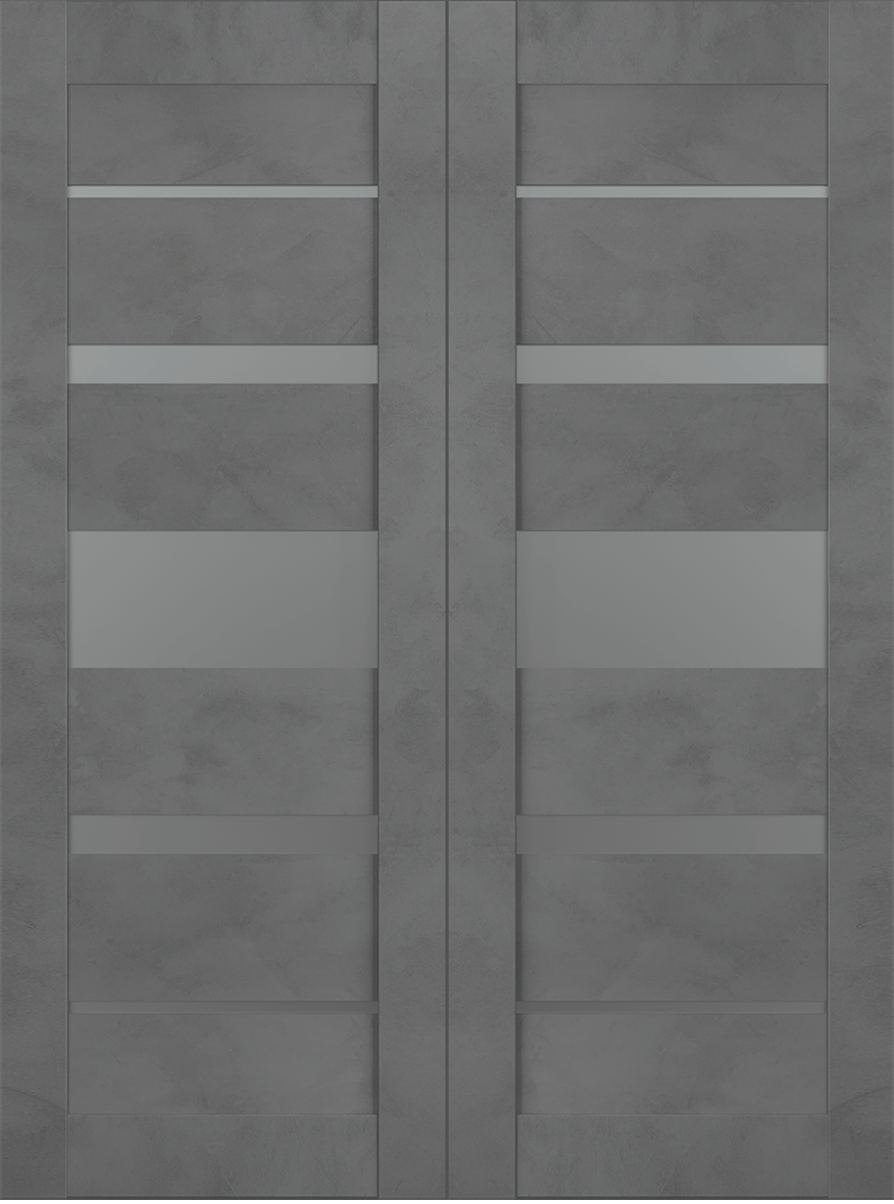 AVON 07-03 VETRO DARK URBAN BYPASS BELLDINNI MODERN INTERIOR DOOR - 2