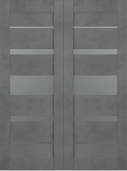 AVON 07-03 VETRO DARK URBAN BYPASS BELLDINNI MODERN INTERIOR DOOR - 2