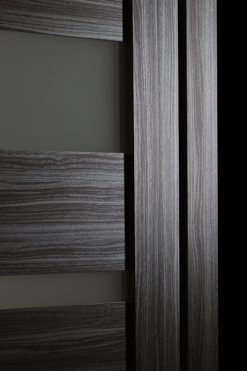 DESSA VETRO GRAY OAK POCKET BELLDINNI MODERN INTERIOR DOOR - 2