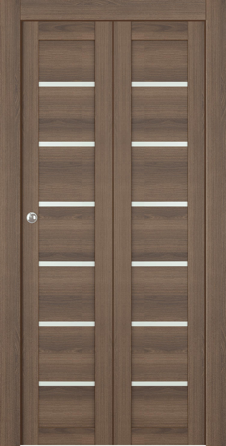 AVON 07-02 VETRO PECAN NUTWOOD BI-FOLD DOORS BELLDINNI MODERN INTERIOR DOOR - 1