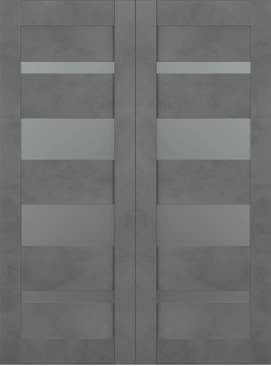 AVON 07-01 VETRO DARK URBAN BYPASS BELLDINNI MODERN INTERIOR DOOR - 2