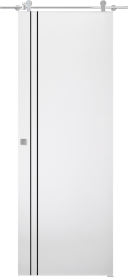 SMART PRO 2V BLACK POLAR WHITE BARN DOORS BELLDINNI MODERN INTERIOR DOOR - 1