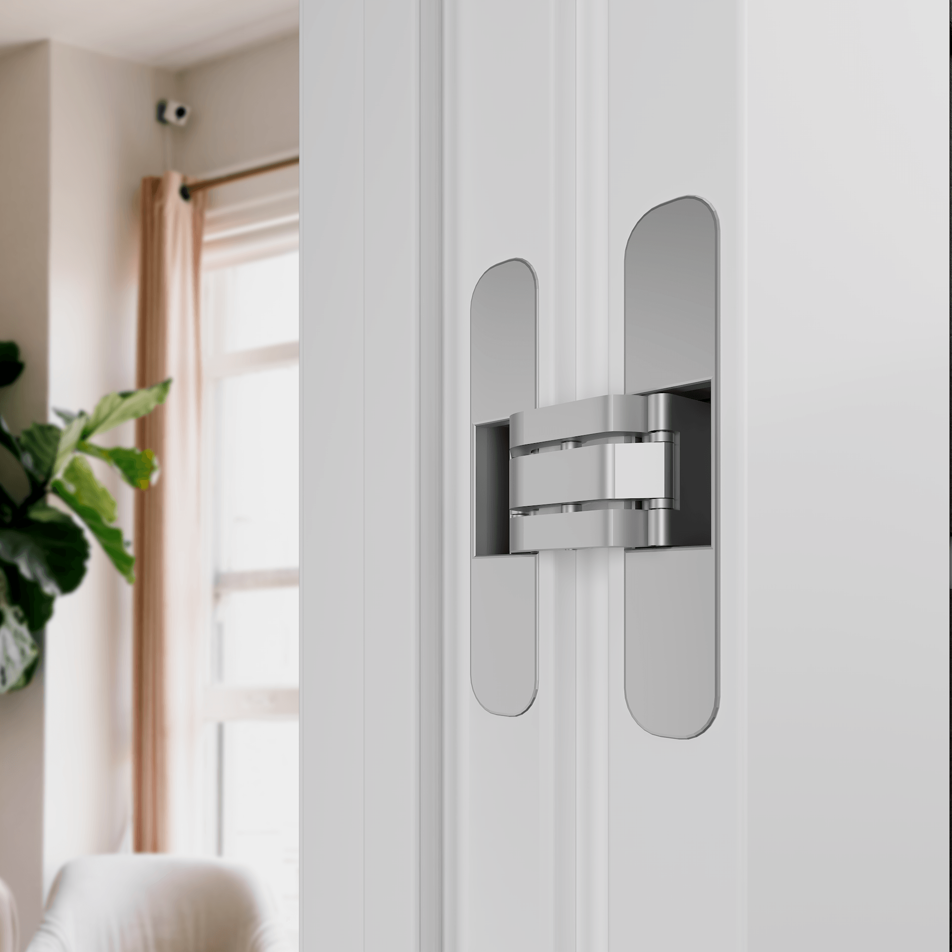 OPTIMA 4H BLACK SNOW WHITE SWING DOORS BELLDINNI MODERN INTERIOR DOOR - 2