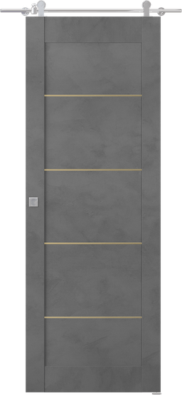 AVON 07 4H GOLD DARK URBAN BARN BELLDINNI MODERN INTERIOR DOOR - 1