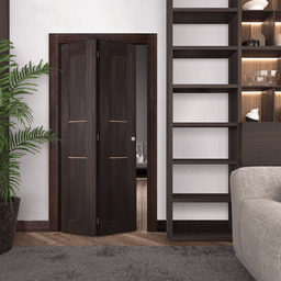 AVON 07 2H GOLD VERALINGA OAK BI-FOLD BELLDINNI MODERN INTERIOR DOOR - 2