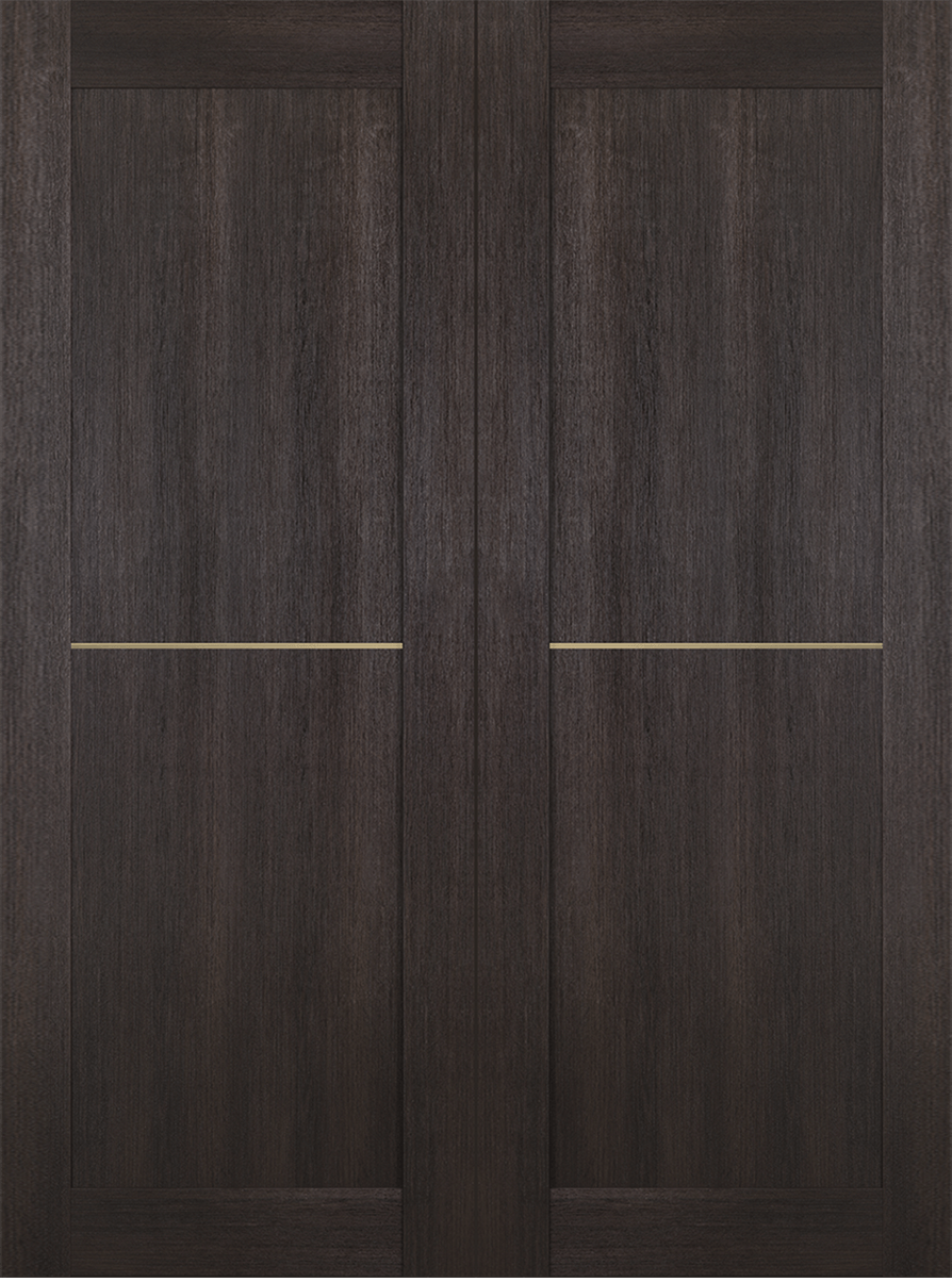 AVON 07 1H GOLD VERALINGA OAK DOUBLE BI-FOLD BELLDINNI MODERN INTERIOR DOOR - 2