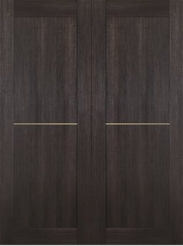 AVON 07 1H GOLD VERALINGA OAK DOUBLE BI-FOLD BELLDINNI MODERN INTERIOR DOOR - 2